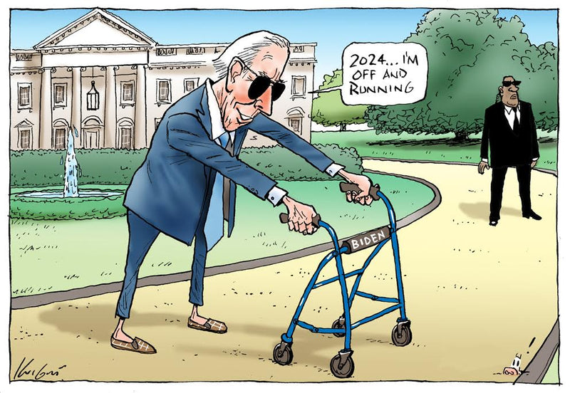 Joe Biden runs again International Political Cartoon Knight Cartoons