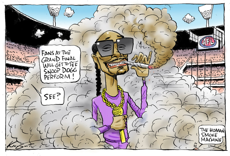 Snoop Dog at the MCG | Sports Cartoon
