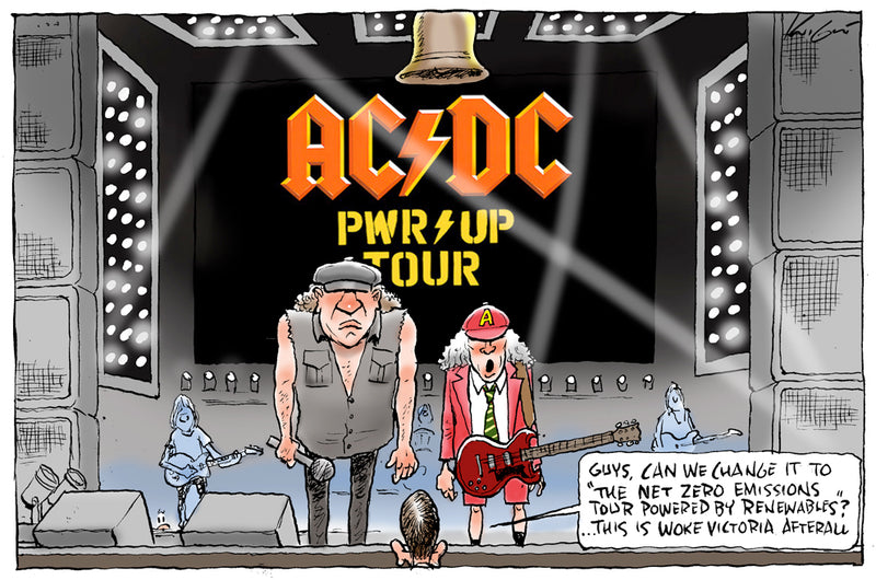 AC/DC Power up tour | Major Event Cartoon – Knight Cartoons