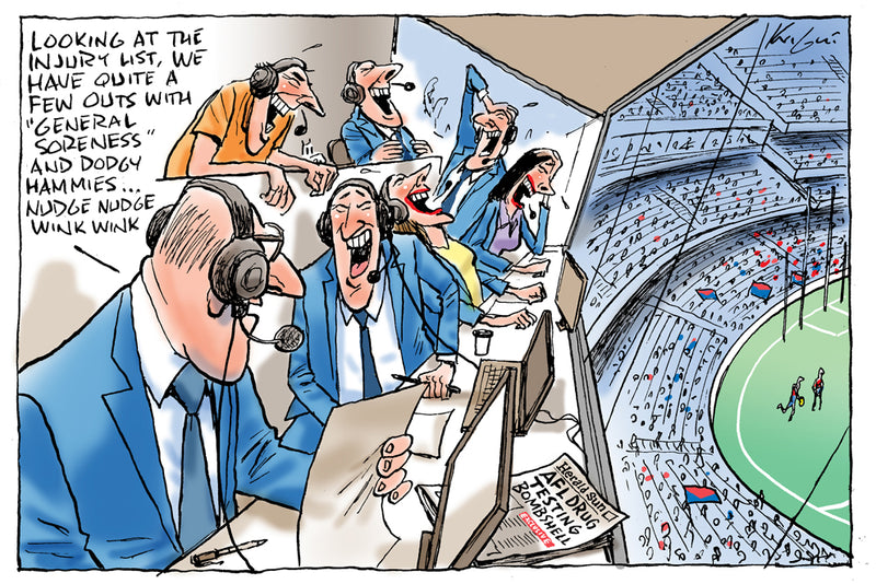 AFL General Soreness injuries | Sports Cartoon