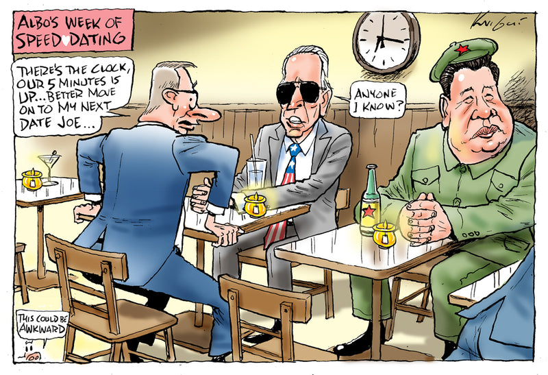 Albo's speed dating | Australian Political Cartoon