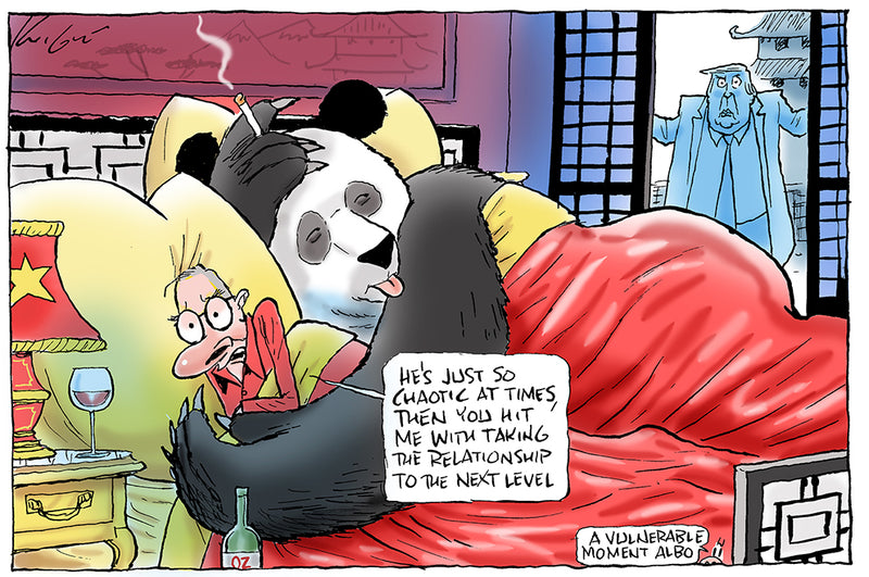 Albo in China | Australian Political Cartoon