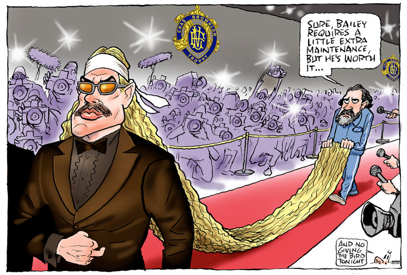 Bazlenka at the Brownlow | Sports Cartoon