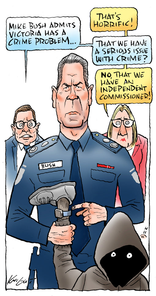 Big Mike Bush | Australian Political Cartoon