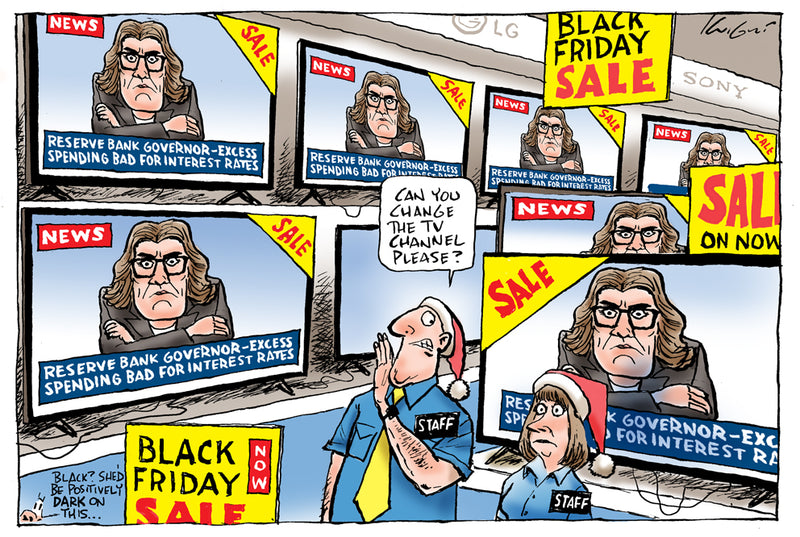 Black Friday Sales | Australian Political Cartoon