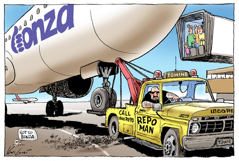 Bonza Airlines Repo | Major Event Cartoon