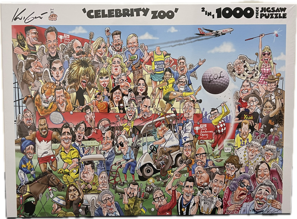 Mark Knight 'Celebrity Zoo' 1000 Piece Jigsaw Puzzle