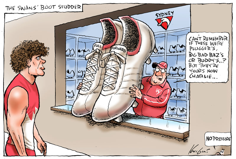 Charlie Curnow joins the Swans | Sports Cartoon