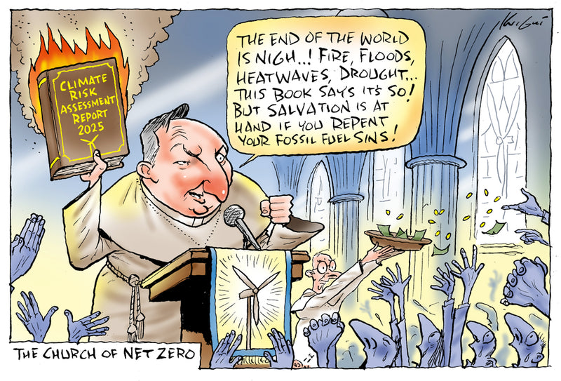 Church of Net Zero | Australian Political Cartoon
