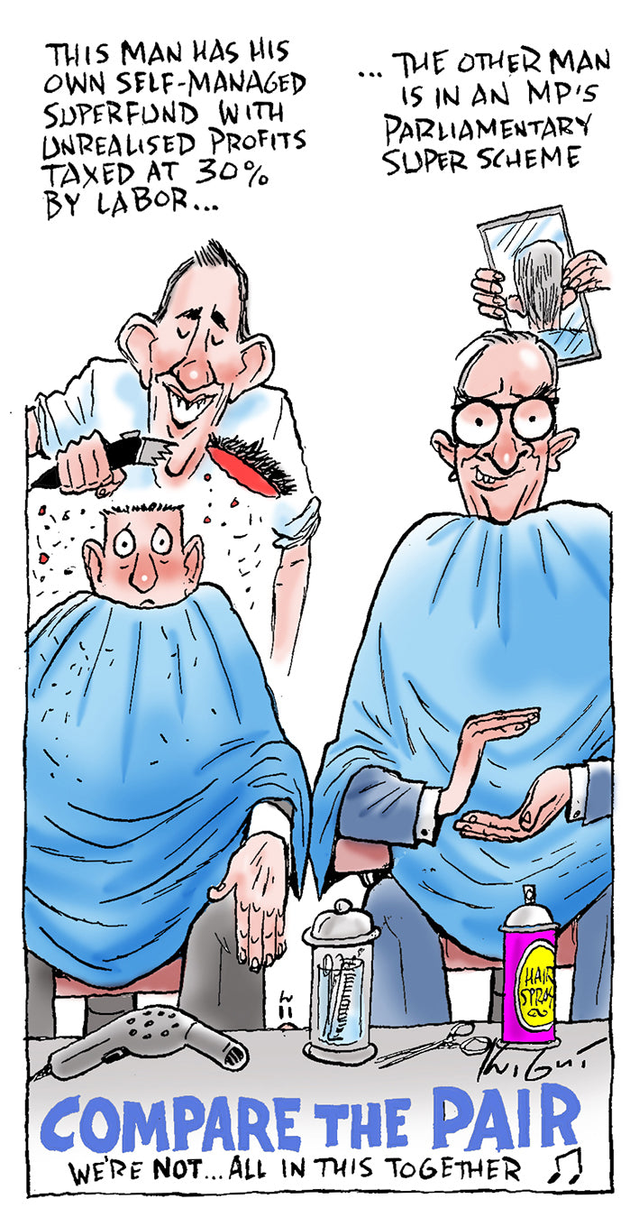 Comparer Cartoon Compare the Pair! | Australian Political Cartoon – Knight Cartoons