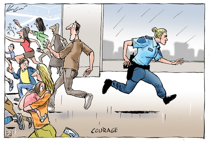 Courage | Major Event Cartoon