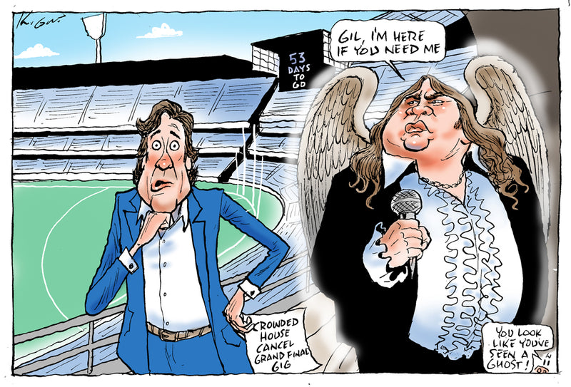 Crowded House quit AFL Grand Final gig | Sports Cartoon