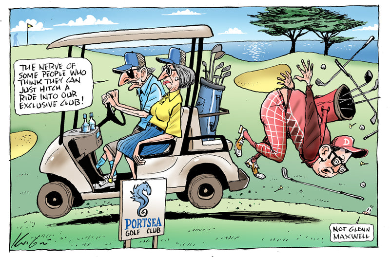 Dan's failed Portsea Golf Membership | Australian Political Cartoon
