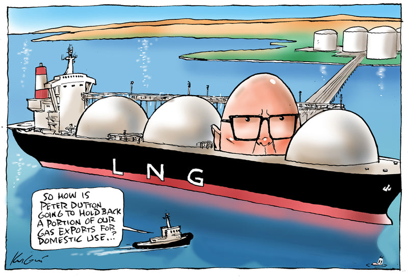 Dutton's gas policy | Australian Political Cartoon