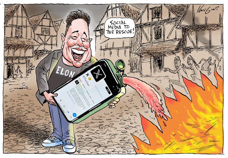 Elon Musk and Social Media | Major Event Cartoon