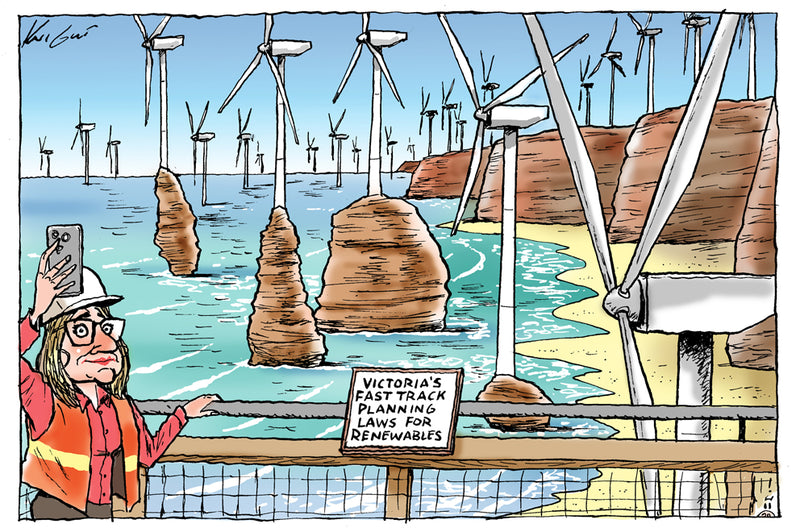 Fast tracking renewables | Australian Political Cartoon