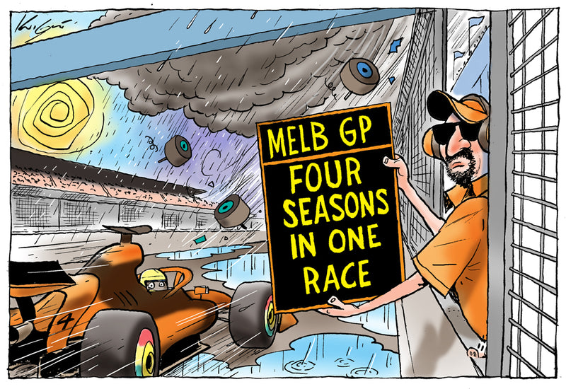 Four Seasons in one Race | Sports Cartoon