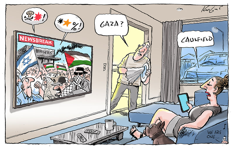 Gaza or Caulfield | International Political Cartoon