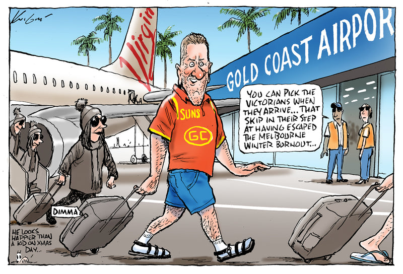 Gold Coast Holiday | Sports Cartoon