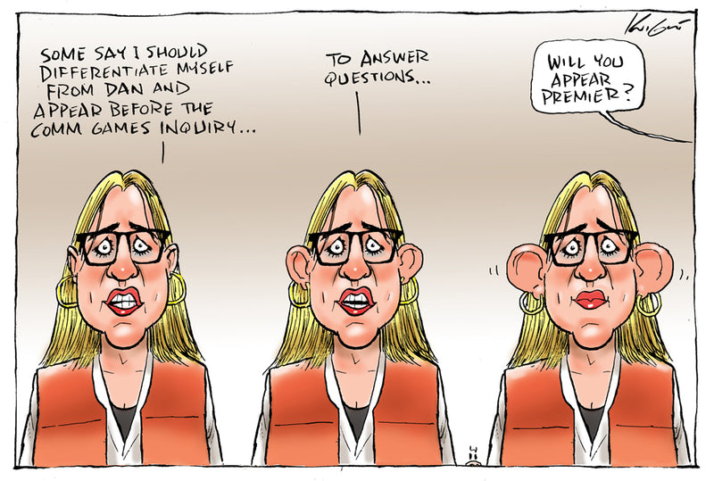 Jacinta won't appear | Australian Political Cartoon