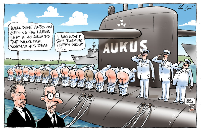Labor left wing onboard | Australian Political Cartoon