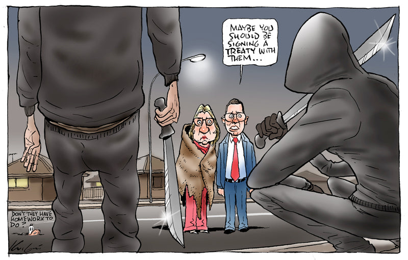 Maybe a treaty with them | Australian Political Cartoon