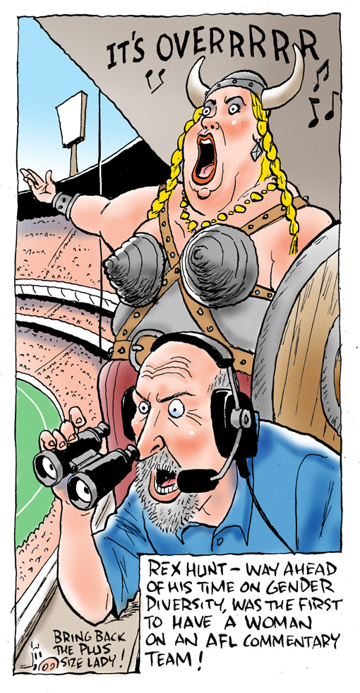 More women in the commentary box | Sports Cartoon