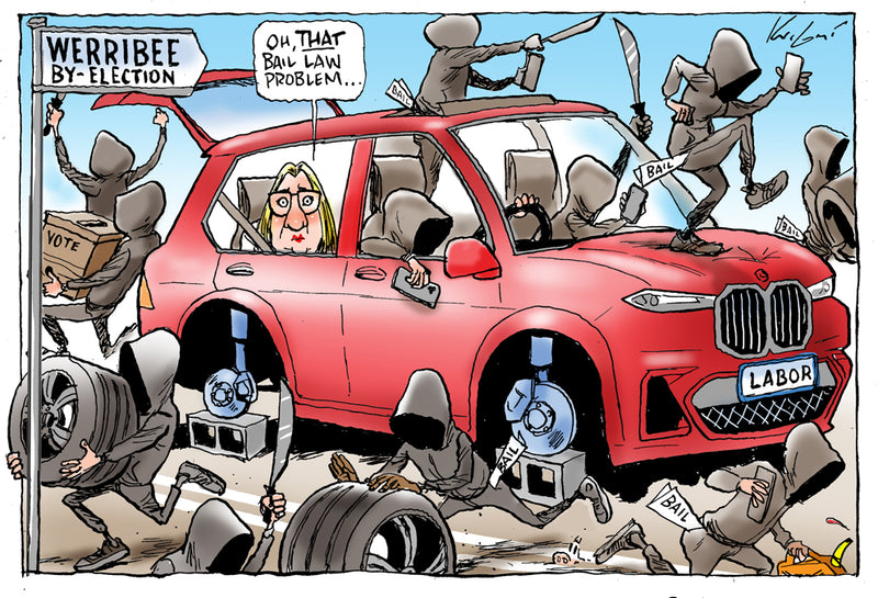 On the way to the Werribee by-election | Australian Political Cartoon