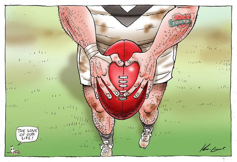 Our love for footy | Sports Cartoon