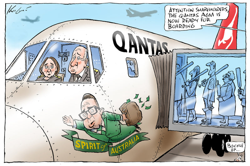 Qantas AGM | Major Event Cartoon