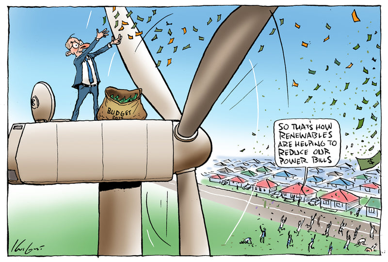 Renewables and cheaper power | Australian Political Cartoon