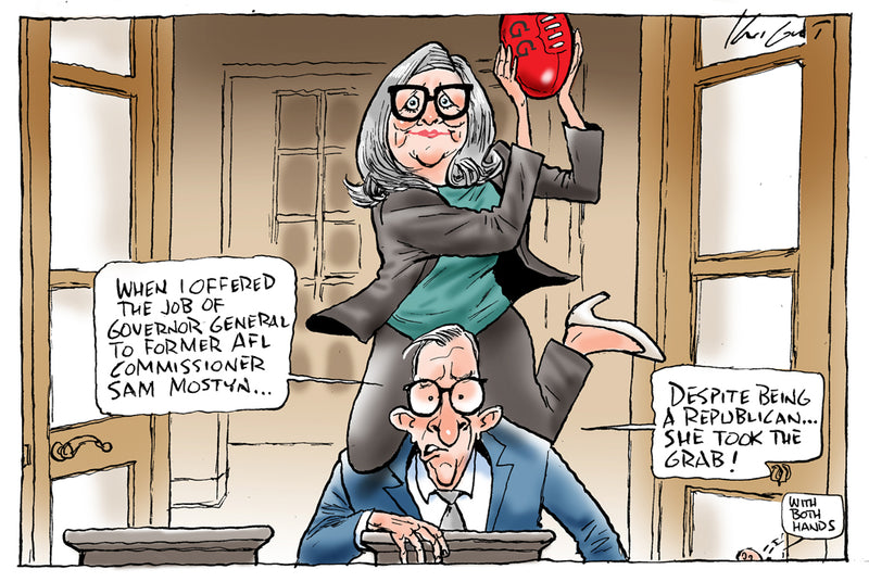 Sam Mostyn grabs GG Job | Australian Political Cartoon
