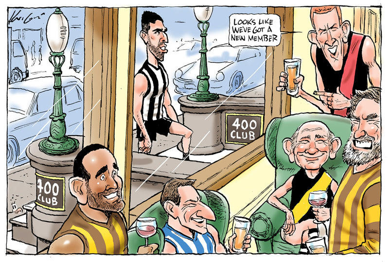 Scott Pendlebury's 400th | Sports Cartoon