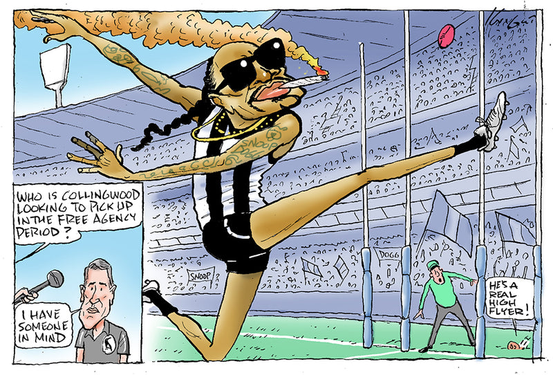Snoop Dogg at the MCG | Sports Cartoon