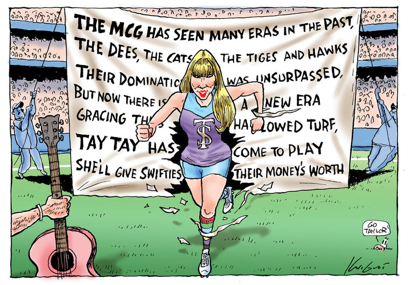 Taylor Swift at the MCG | Major Event Cartoon