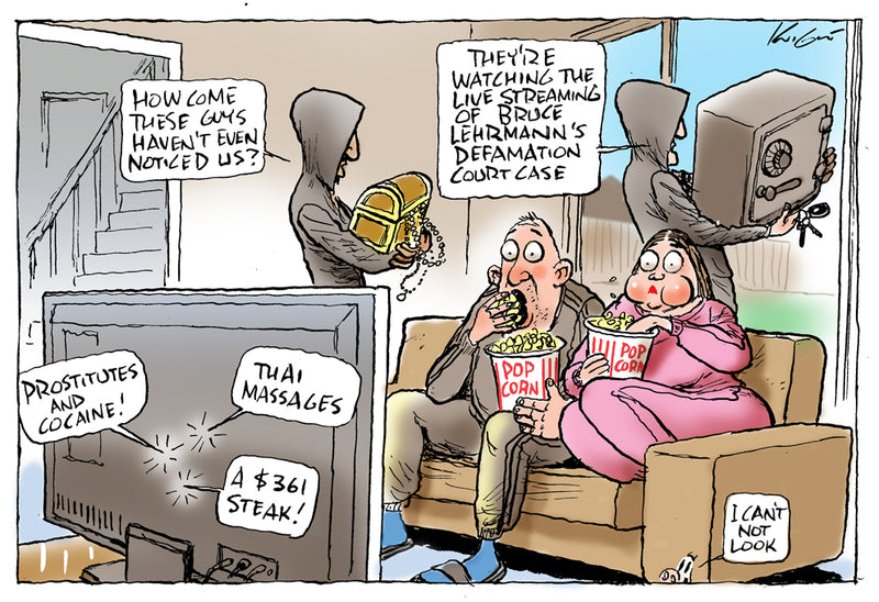 The Bruce Lehrmann Trial | Australian Political Cartoon