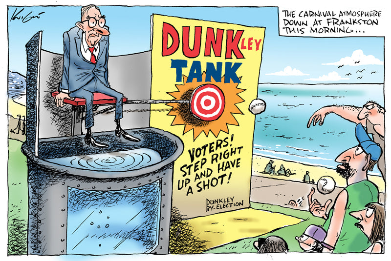 The DUNKley Tank | Australian Political Cartoon
