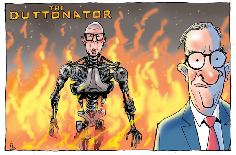The Duttonator | Australian Political Cartoon