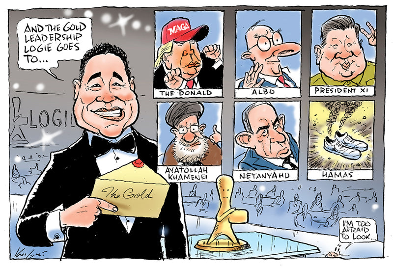 The Gold Leadership Logie | Australian Political Cartoon