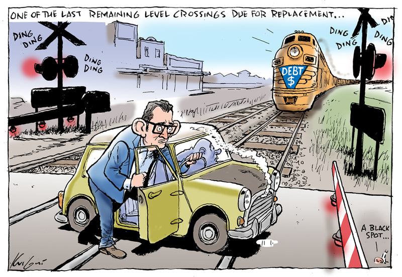 The last level crossing | Australian Political Cartoon