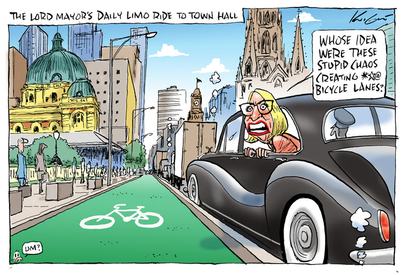 The Lord Mayor's Limo | Australian Political Cartoon
