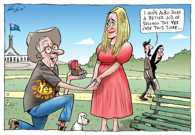 The PM proposes! | Australian Political Cartoon