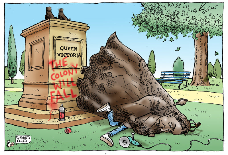 The colony will fall | Australian Political Cartoon
