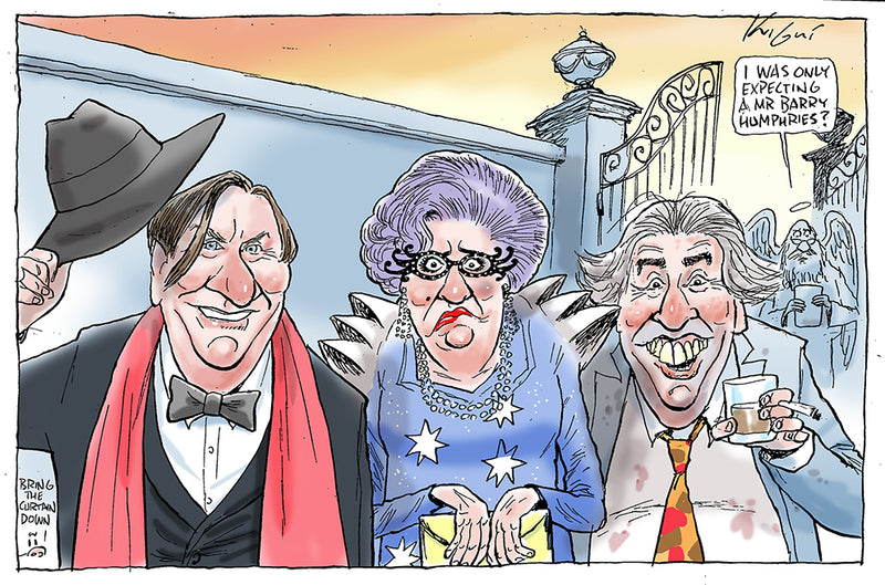 The Death of Barry Humphries | Celebrity Cartoon