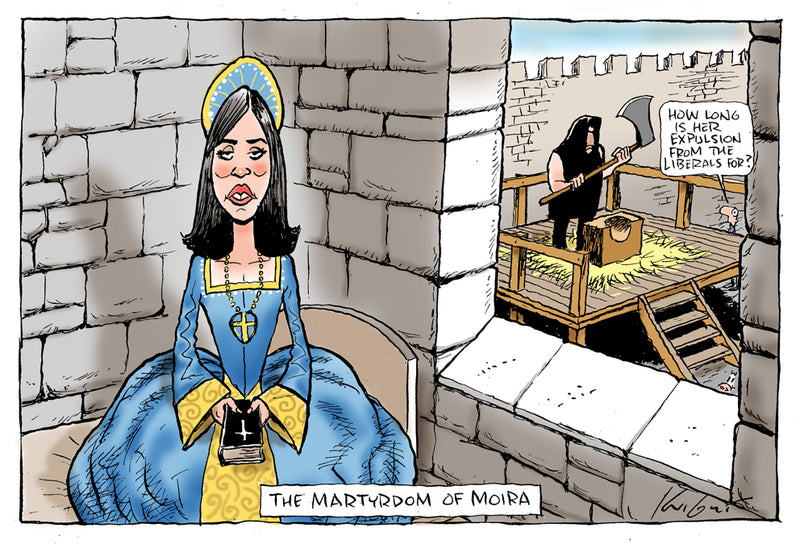 The martyrdom of Moira Deeming | Australian Political Cartoon