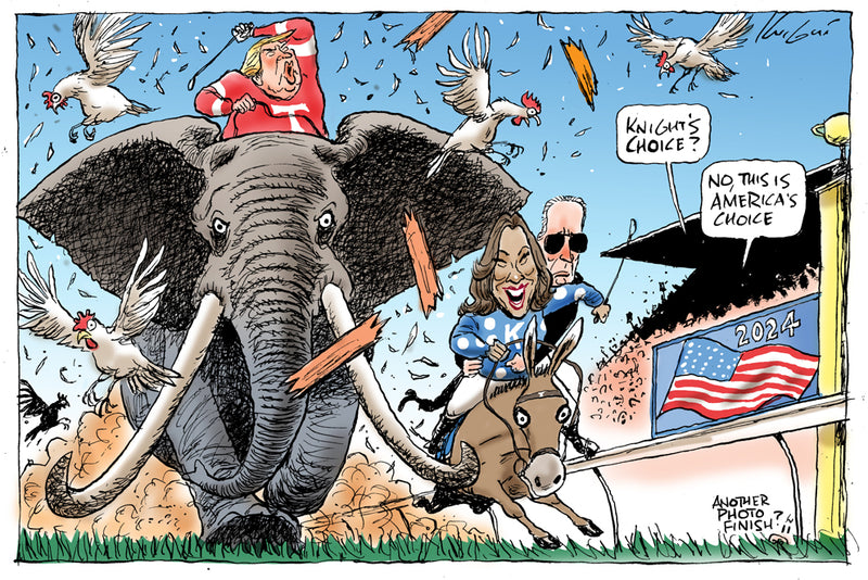 The race that stops a nation | International Political Cartoon