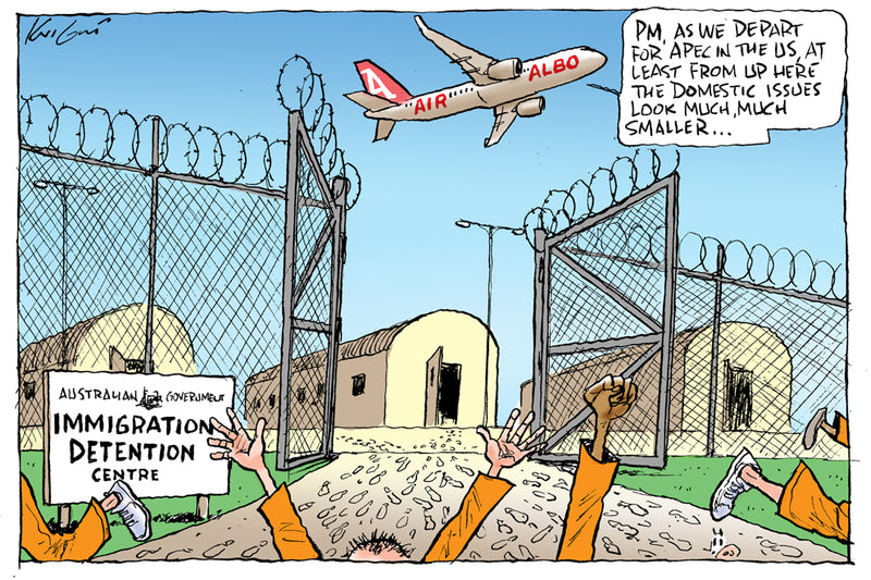 The release of detainees | Australian Political Cartoon