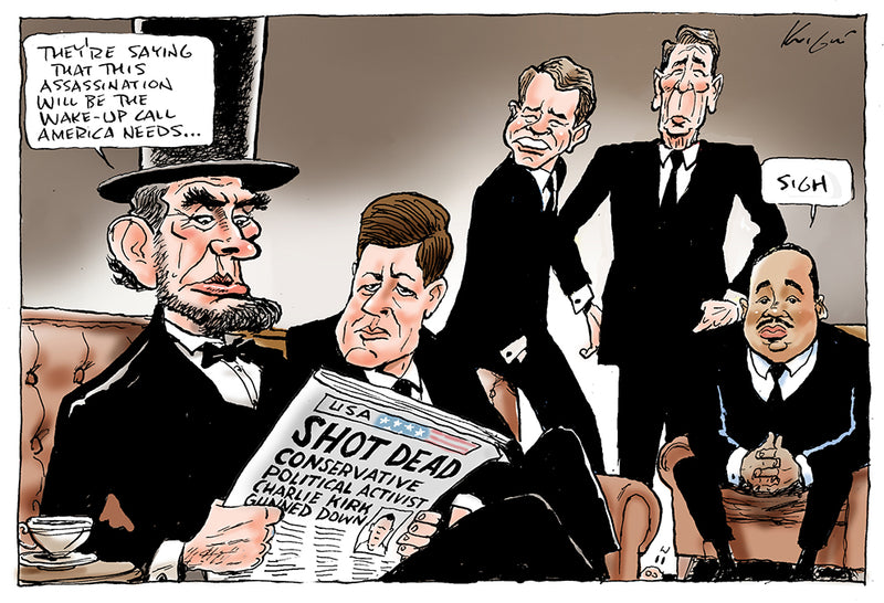 The wake up call | International Political Cartoon