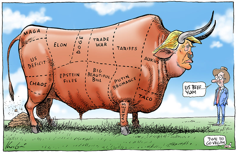 US Beef yummy | International Political Cartoon