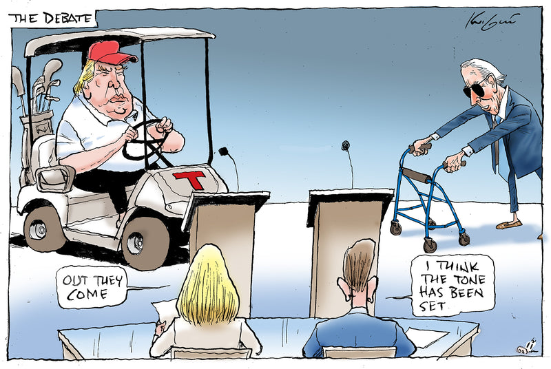 US Presidential Debate 2024 | International Political Cartoon